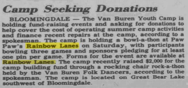 Rainbow Lanes - 1984 Article